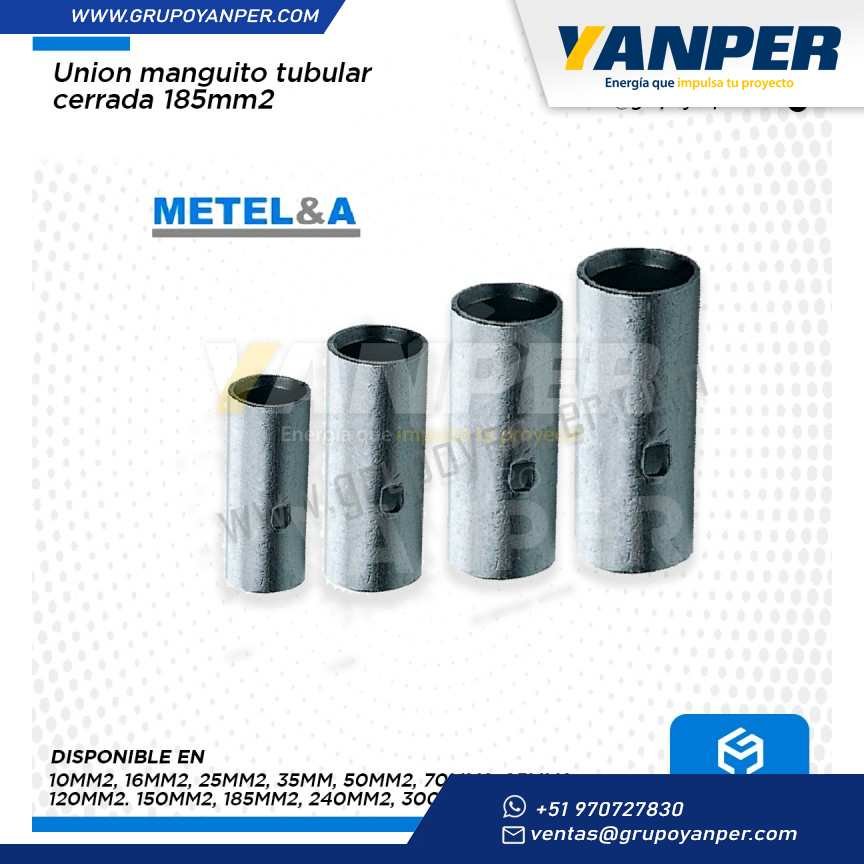 UNION MANGUITO TUBULAR CERRADA DE 185MM2
