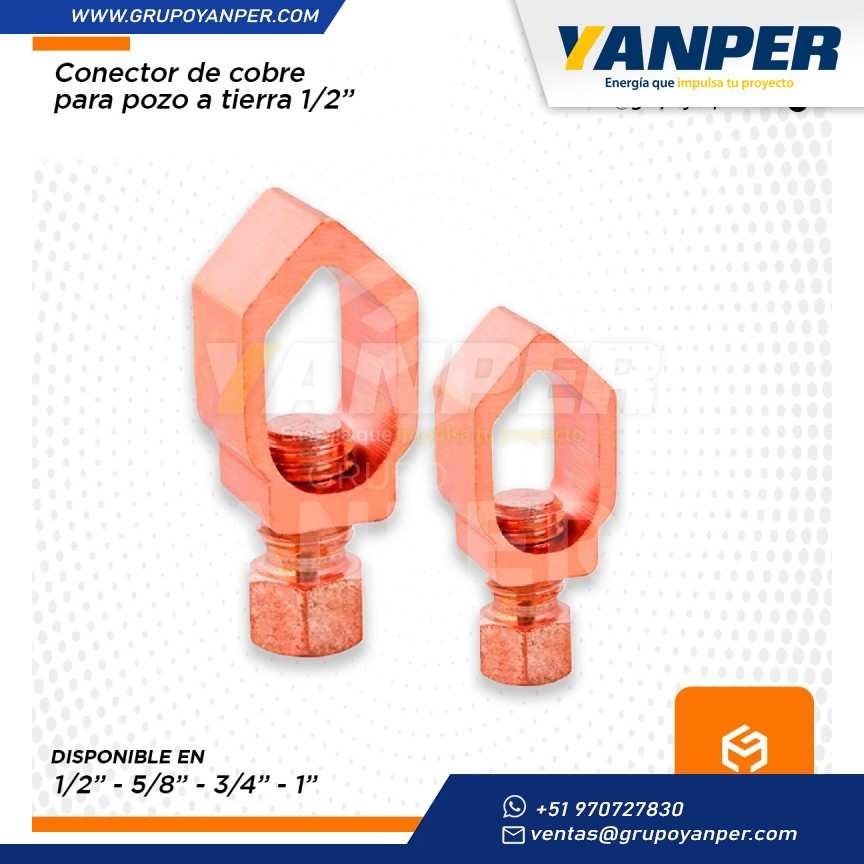 Conector de cobre ab 1/2´´
