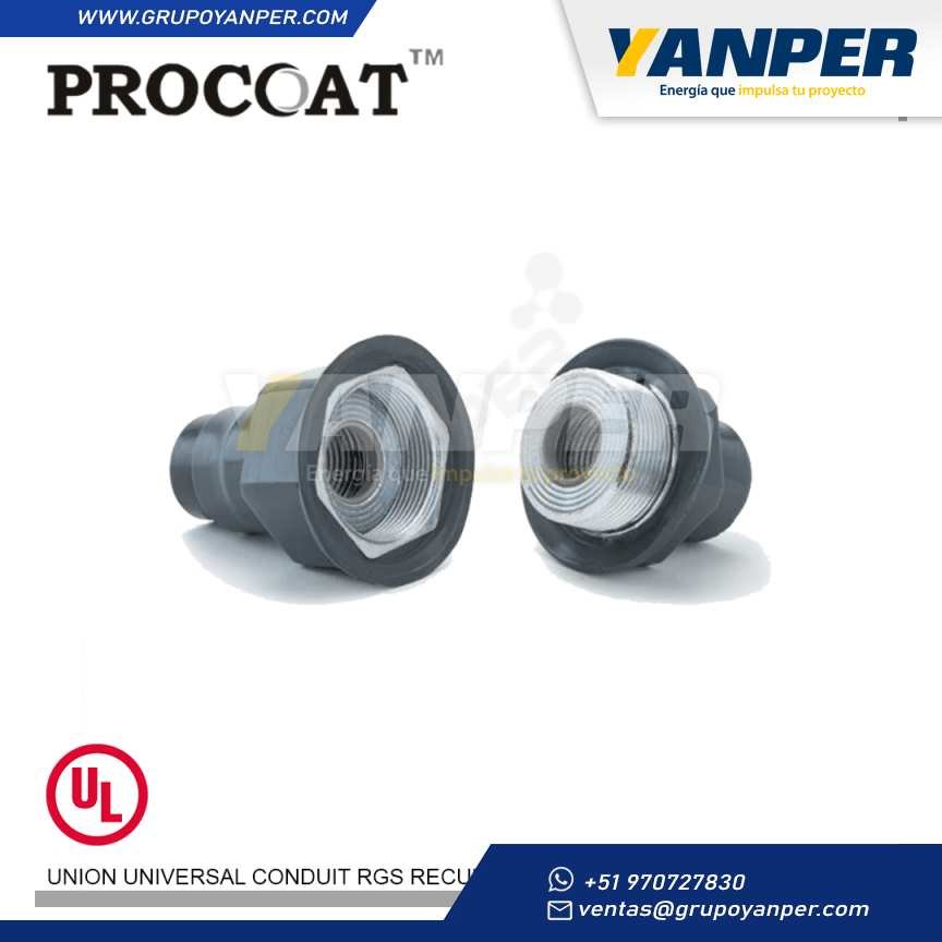UNION UNIVERSAL CONDUIT RGS RECUBIERTO DE PVC 2´´ PROCOAT
